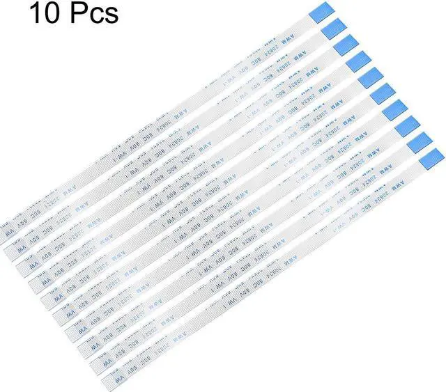 Alt view image 2 of 4 - Flexible Flat Cable, 10 Pins 0.5mm Pitch 150mm FPC FFC Flexible Ribbon Cable for LCD TV Car Audio DVD Player Laptop 10Pcs (B Type)