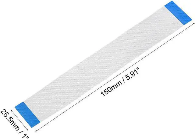 Alt view image 3 of 4 - Flexible Flat Cable, 50 Pins 0.5mm Pitch 150mm FPC FFC Flexible Ribbon Cable for LCD TV Car Audio DVD Player Laptop 5Pcs (A Type)