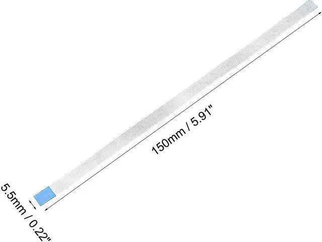Alt view image 3 of 4 - Flexible Flat Cable, 10 Pins 0.5mm Pitch 150mm FPC FFC Flexible Ribbon Cable for LCD TV Car Audio DVD Player Laptop 10Pcs (B Type)
