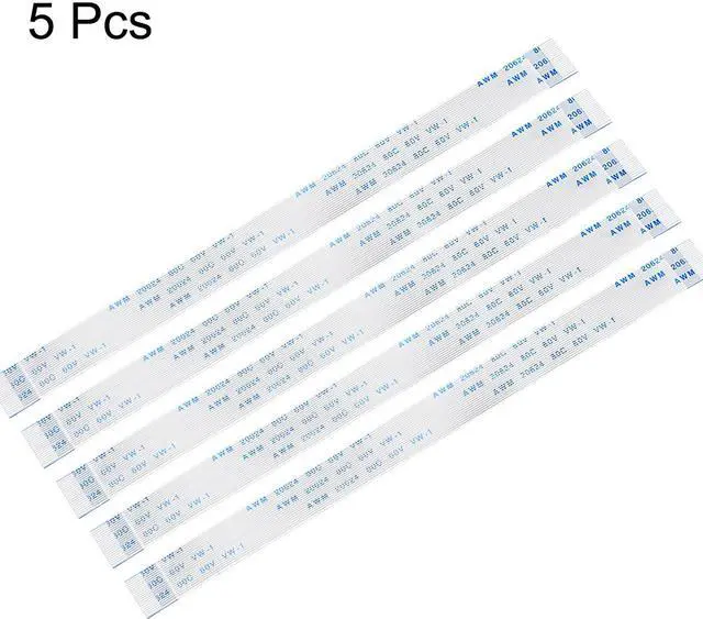 Alt view image 2 of 4 - Flexible Flat Cable, 20 Pins 0.5mm Pitch 150mm FPC FFC Flexible Ribbon Cable for LCD TV Car Audio DVD Player Laptop 5Pcs (A Type)