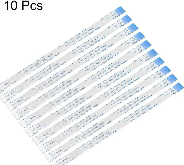 Alt view image 2 of 4 - Flexible Flat Cable, 15 Pins 0.5mm Pitch 150mm FPC FFC Flexible Ribbon Cable for LCD TV Car Audio DVD Player Laptop 10Pcs (B Type)