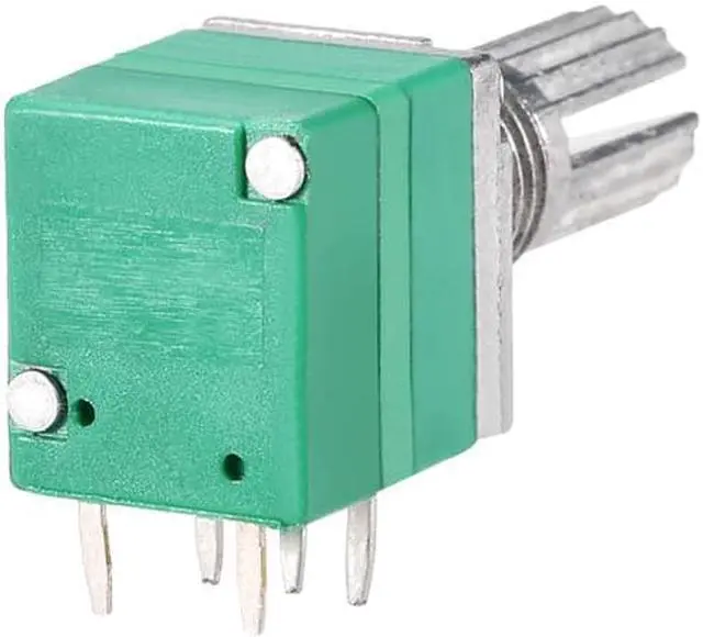 Alt view image 3 of 3 - Potentiometer With Switch B20K Ohm Variable Resistors Single Turn Rotary Carbon Film Taper RV097NS 10pcs