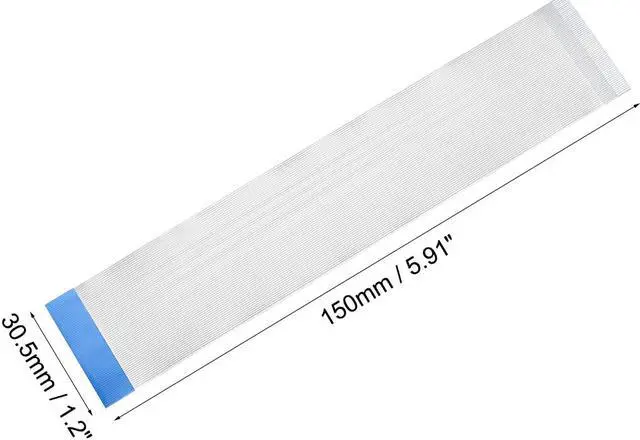 Alt view image 3 of 4 - Flexible Flat Cable, 60 Pins 0.5mm Pitch 150mm FPC FFC Flexible Ribbon Cable for LCD TV Car Audio DVD Player Laptop 5Pcs (B Type)