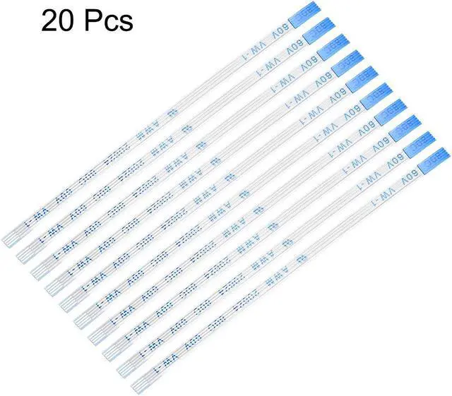 Alt view image 2 of 4 - Flexible Flat Cable, 4 Pins 0.5mm Pitch 76mm FPC FFC Flexible Ribbon Cable for LCD TV Car Audio DVD Player Laptop 20Pcs (B Type)