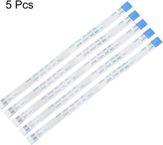 Alt view image 2 of 4 - Flexible Flat Cable, 13 Pins 0.5mm Pitch 150mm FPC FFC Flexible Ribbon Cable for LCD TV Car Audio DVD Player Laptop 5Pcs (B Type)