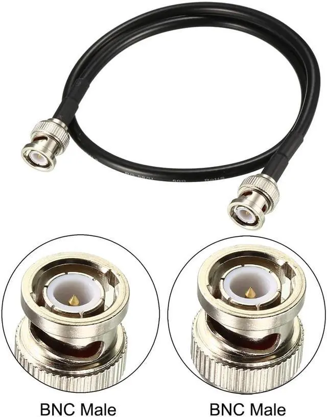 Alt view image 2 of 4 - RG58 Coaxial Cable with BNC Male to BNC Male Connectors 50 Ohm 20 Inch 2pcs