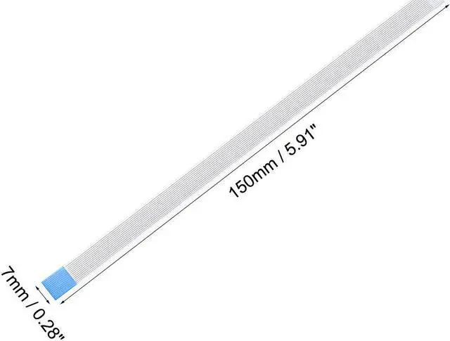 Alt view image 3 of 4 - Flexible Flat Cable, 13 Pins 0.5mm Pitch 150mm FPC FFC Flexible Ribbon Cable for LCD TV Car Audio DVD Player Laptop 5Pcs (B Type)