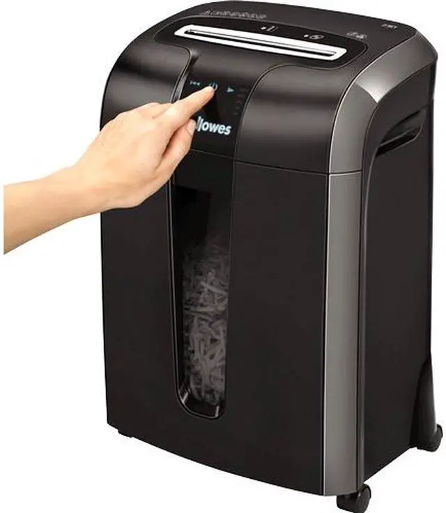 Alt view image 4 of 9 - Fellowes 4601001 Powershred 73Ci Light-Duty Cross-Cut Shredder