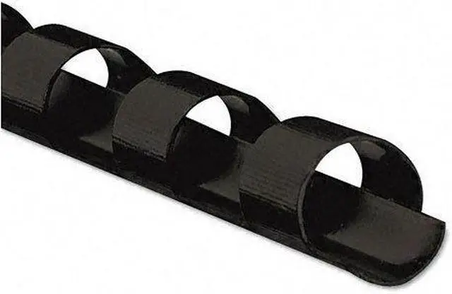 Main image of Fellowes 52321 Plastic Comb Bindings 3/8 40-Sheet Capacity Black 25 per Pack