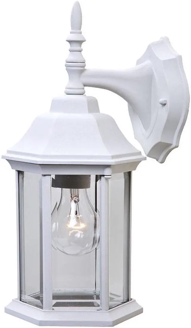 Alt view image 3 of 3 - Acclaim Lighting 5181TW Craftsman 1 Light Outdoor Wall Sconce, Textured White