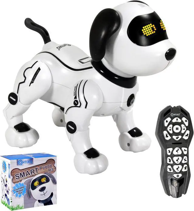 Alt view image 6 of 11 - Contixo R3 Robot Dog, Walking Pet Robot Toy, App Controlled Robots for Kids, Remote Control, Interactive Dance, Voice Commands, Bluetooth, Motion Sensor, RC Toy Dog