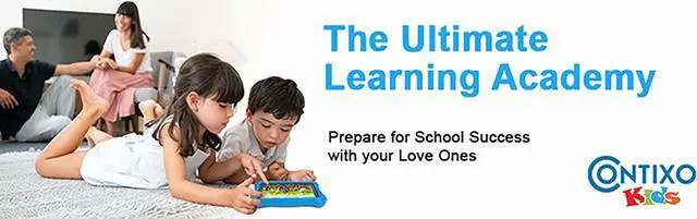 Alt view image 6 of 7 - Kids Learning Tablet 7-inch IPS HD Display, WiFi,Android 10,2GB RAM 32GB ROM,with Educator Approved Academy(Over$150.00 Value),Protective Case with Adjustable Bracket(kickstand)and Stylus,V10+ Blue