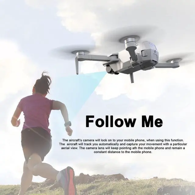 Alt view image 3 of 7 - Contixo F31 Pro Pocket Drone with 2.5K UHD Wifi Camera, FPV Quadcopter, Foldable, 25 Flight Time, Follow Me, Brushless Motors, 5GHz FPV Transmission, GPS Auto Return Home