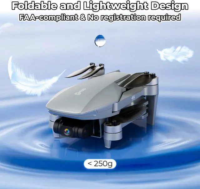 Alt view image 5 of 7 - Contixo F36 GPS Drone with 4K Camera, 3 Axis Gimbal, FPV Video Mini Drone, 2 Miles Long Range Transmission, Follow Me, Brushless Motors, Optical Localization, One Key Return with 64GB Card for adults