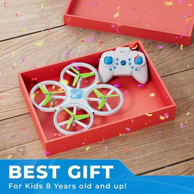 Alt view image 7 of 7 - Contixo TD1 Mini Drone for Beginners - LED Light, Quadcopter Indoor toy with Headless Mode, 3D Flip, Alt