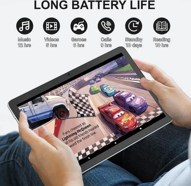 Alt view image 4 of 7 - Contixo A1 10.1 Inch IPS HD Touch Screen Educational Android Tablet 128GB Octa-Core with Docking Keyboard Black