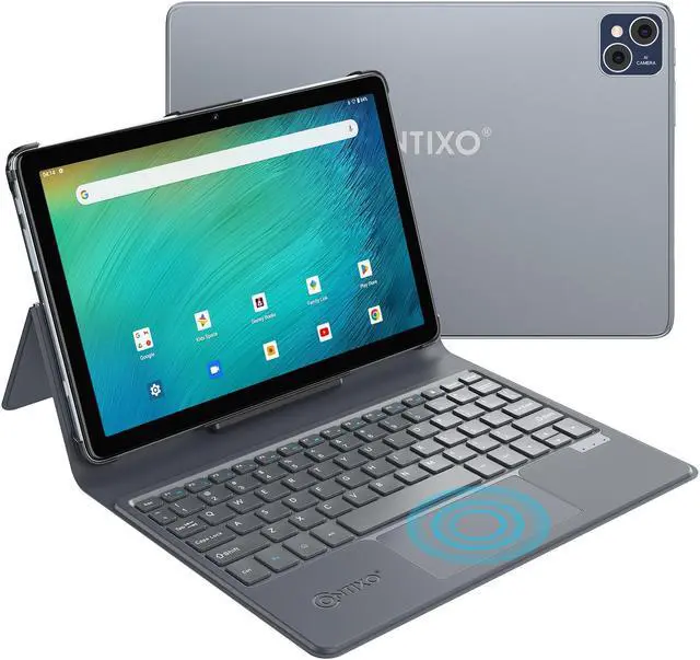 Main image of Contixo A1 10.1 Inch IPS HD Touch Screen Educational Android Tablet 128GB Octa-Core with Docking Keyboard Black