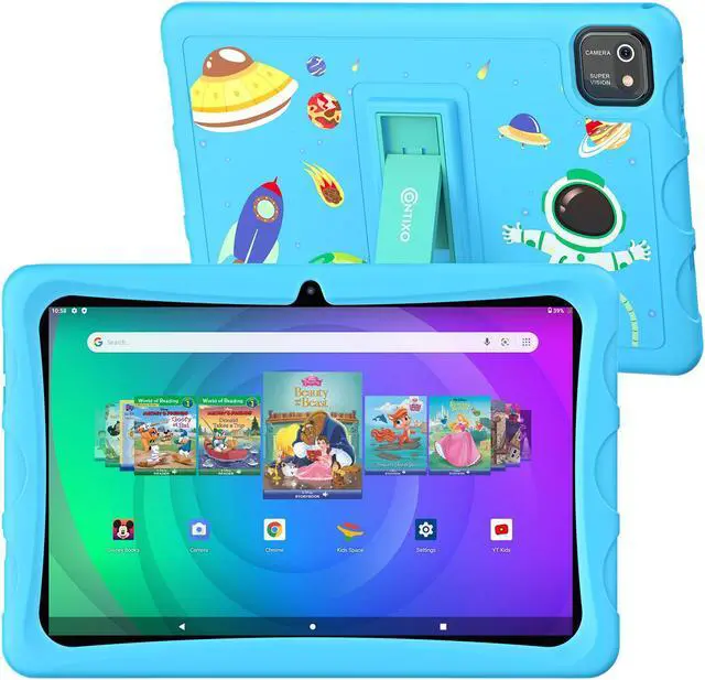 Main image of Contixo K103B Kids Tablet IPS HD 10.1  64GB, 2GB RAM, Quad-Core 1.6GHz CPU Android Tablets, Dual Cameras 0.3 MP and 2 MP, Bluetooth, Wi-Fi Child Proof Case & Screen Protectors, 80 Disney E-Books