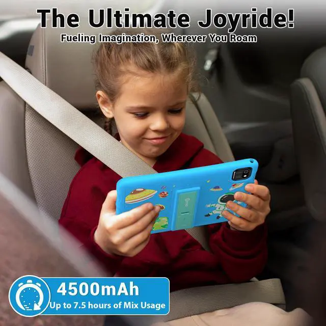 Alt view image 7 of 7 - Contixo K103B Kids Tablet IPS HD 10.1  64GB, 2GB RAM, Quad-Core 1.6GHz CPU Android Tablets, Dual Cameras 0.3 MP and 2 MP, Bluetooth, Wi-Fi Child Proof Case & Screen Protectors, 80 Disney E-Books