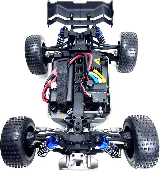 Alt view image 2 of 3 - Contixo 1:16 Fast Remote-Control Car, RC Car with Brushless Motor, 39KMH/25MPH 4x4 Offroad, Metal Oil-Filled Shocks, All-Terrain 2.4GHz RC Crawler for Adults & Boys
