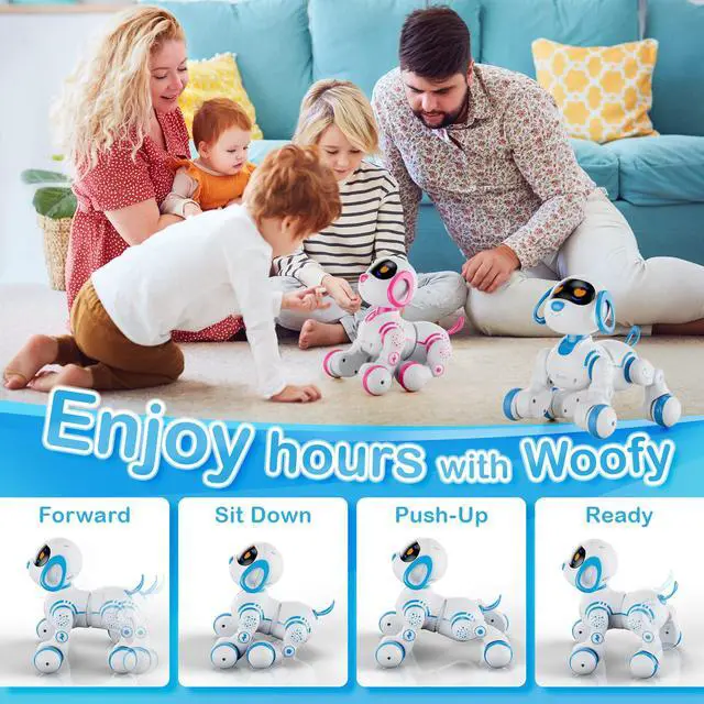 Alt view image 3 of 7 - Contixo R3 Robot Dog, Walking Pet Robot Toy, App Controlled Robots for Kids, Remote Control, Interactive Dance, Voice Commands, Bluetooth, Motion Sensor, RC Toy Dog
