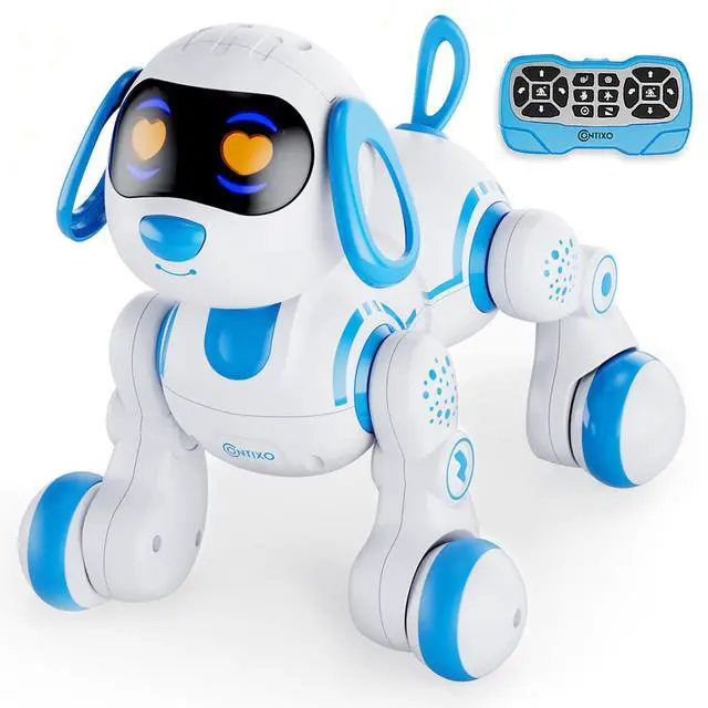 Alt view image 7 of 7 - Contixo R3 Robot Dog, Walking Pet Robot Toy, App Controlled Robots for Kids, Remote Control, Interactive Dance, Voice Commands, Bluetooth, Motion Sensor, RC Toy Dog