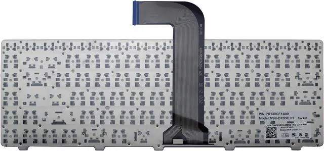 Alt view image 2 of 2 - Keyboard for Dell Inspiron 3520 5520 7520 N4110 N411Z M5040 M5050 N5040 N5050 Vostro V131 2420 2520 3550 3560 XPS L502X Laptops - Replaces X38K3 T5M02 65JY3