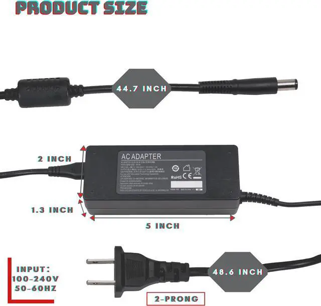 Alt view image 2 of 7 - BattPit: New Replacement Laptop AC Adapter/Charger for Dell Alienware M11x M11xR2  M11xR3 M17x M17xR2  [19V 3.42A/4.74A 65W~90W]