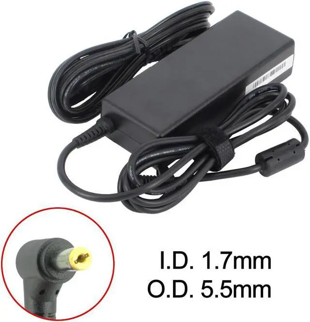 Main image of BattPit: New Replacement Laptop AC Adapter/Power Supply/Charger for Acer 2528253, 0335A1965, 2523114, 6500920, ADT01.008, AP.A0201.003, QND1ACYZZZ00493 (19V 4.74A 90W)