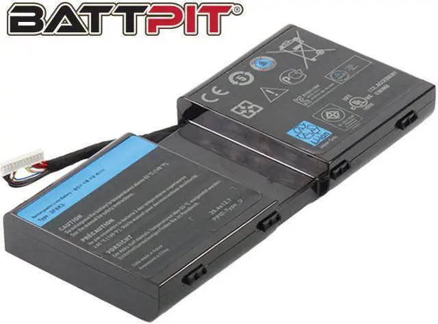 Main image of BattPit: Laptop Battery Replacement for Dell Alienware M17X R5, 02F8K3, 0G33TT, 0KJ2PX, 2F8K3, G33TT, KJ2PX