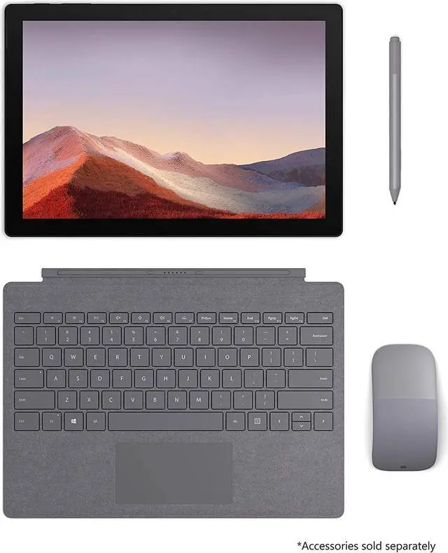 Alt view image 4 of 7 - Microsoft Surface Pro 7 (PVR-00016) Model 1866, Black