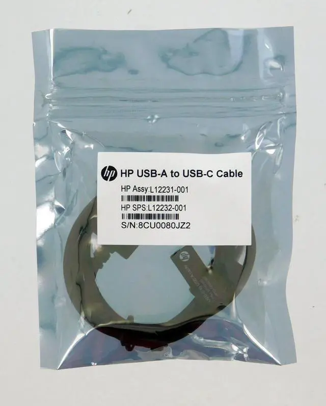 Alt view image 3 of 6 - HP USB-A to USB-C Cable (L12232-001)