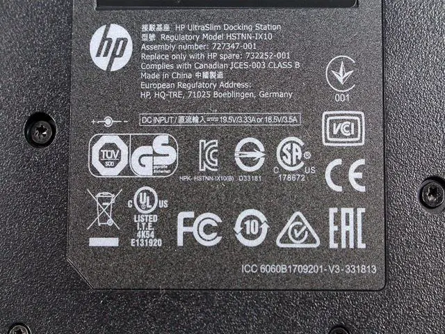 Alt view image 7 of 9 - HP 2013 UltraSlim Docking Station D9Y19AV#ABA