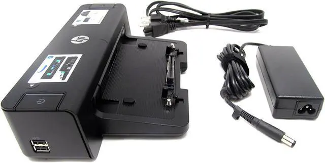 Alt view image 4 of 4 - Hewlett Packard HP 2012 90W Docking Station A7E32UT#ABA for Notebook - Proprietary Interface - 4 x USB Ports - Network (RJ-45) - DVI - VGA - DisplayPort