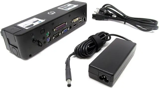 Alt view image 3 of 4 - Hewlett Packard HP 2012 90W Docking Station A7E32UT#ABA for Notebook - Proprietary Interface - 4 x USB Ports - Network (RJ-45) - DVI - VGA - DisplayPort
