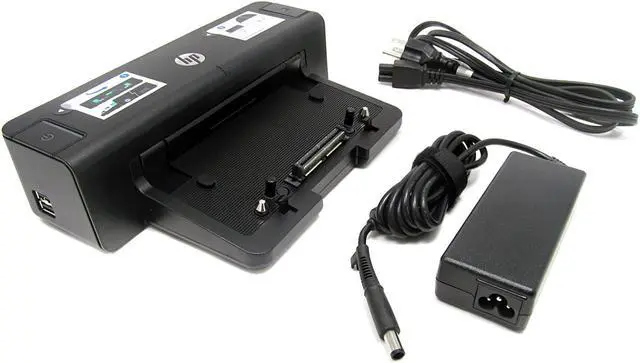 Main image of Hewlett Packard HP 2012 90W Docking Station A7E32UT#ABA for Notebook - Proprietary Interface - 4 x USB Ports - Network (RJ-45) - DVI - VGA - DisplayPort