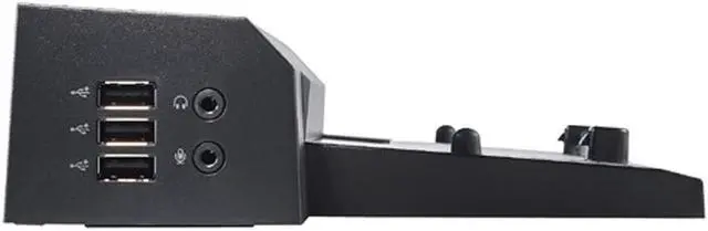 Alt view image 3 of 6 - Dell E-Port Plus Advanced Port Replicator with USB 3.0 for E Series Latitudes, 130W AC