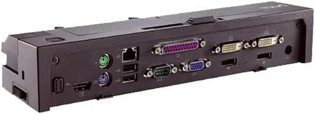 Alt view image 5 of 6 - Dell E-Port Plus Advanced Port Replicator with USB 3.0 for E Series Latitudes, 130W AC