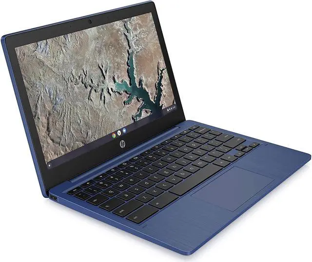 Alt view image 4 of 20 - HP Chromebook 11a-na0060nr 11.6-in HD Touch 4GB 32GB Indigo Blue