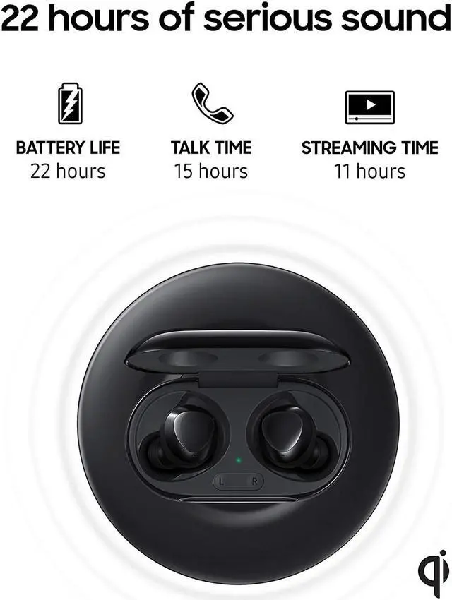 Alt view image 11 of 20 - Samsung Galaxy Buds+ True Wireless Bluetooth Earbud Headphones - Black