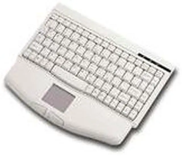 Alt view image 4 of 7 - SolidTek KB-540U White USB Wired Mini Keyboard with Built-in TouchPad