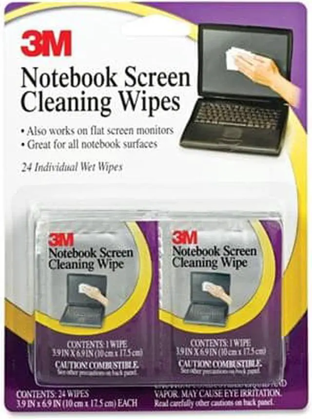 Alt view image 7 of 20 - 3M Notebook Screen Cleaning Wipes - 6 PK/BX