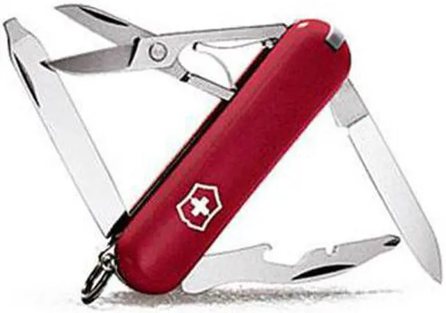 Alt view image 2 of 20 - Victorinox 54031 Folding Knife Compact Series Rambler 2 1/4" Folder Red Handle