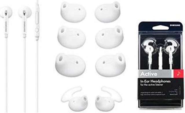 Alt view image 3 of 10 - SAMSUNG White 3.5mm Active In-Ear Headphones EO-EG920LWEBUS
