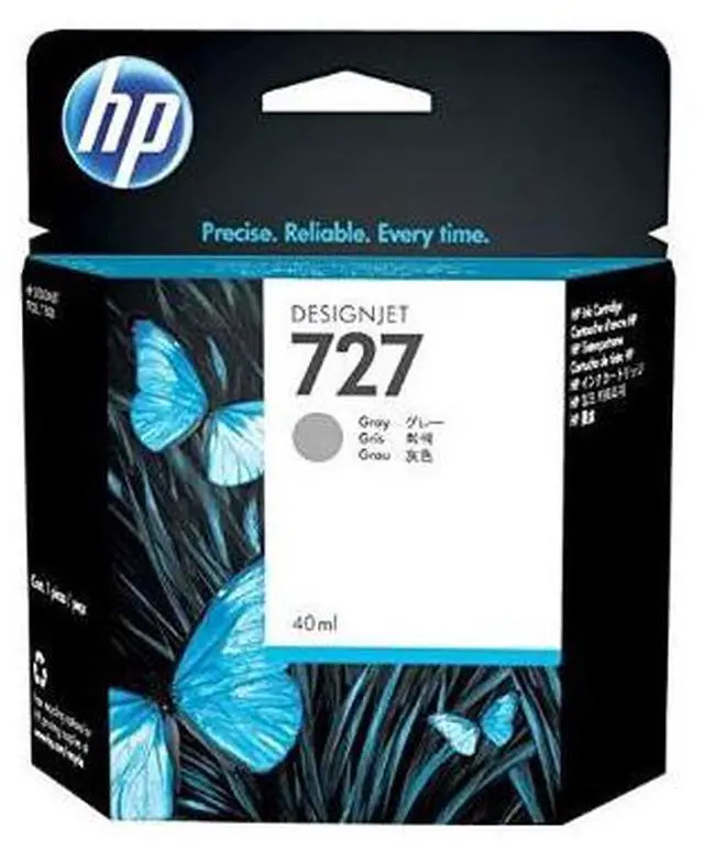 Alt view image 2 of 20 - HP 727 300-ml Gray DesignJet Ink Cartridge, F9J80A