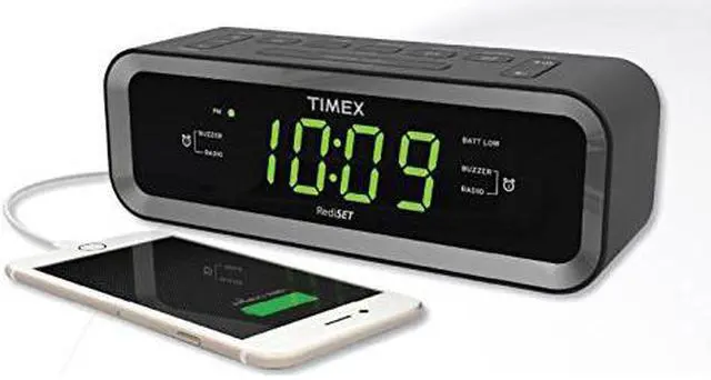 Alt view image 2 of 4 - Timex Audio Dual Alrm Clock Radio w USB T236B