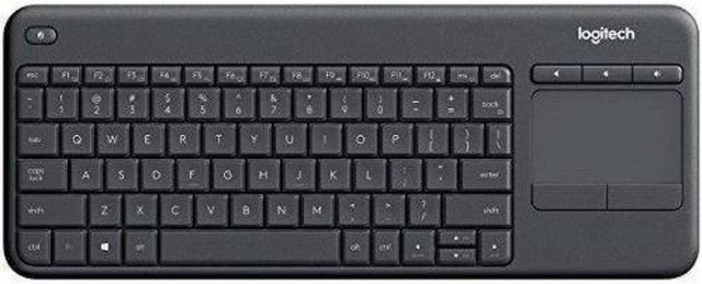 Logitech K400 Professional Wireless Touch Keyboard - Wireless Connectivity  - RF - USB InterfaceTouchPad - Compatible with PC, Windows, iOS, Android,  Linux - Mute, Volume Up, Volume Down Hot Key(s) - B 