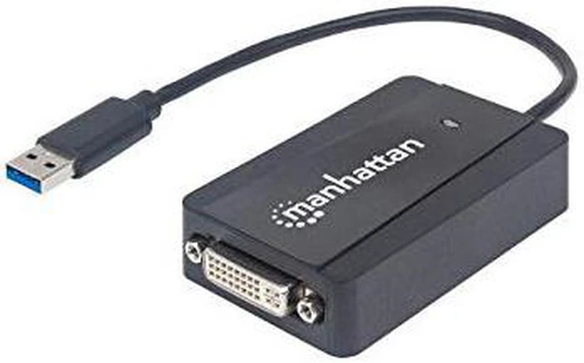 Manhattan Superspeed Usb 3.0 To Dvi Converter Graphic Adapter - 16 Mb ...