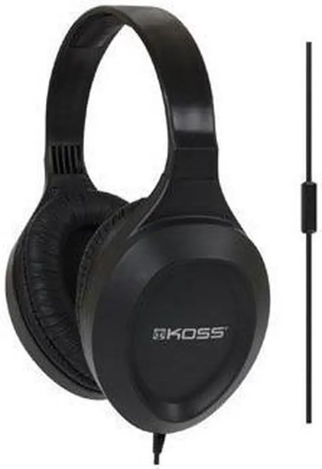Alt view image 2 of 19 - KOSS Black 189270 Binaural Full Size with Mic
