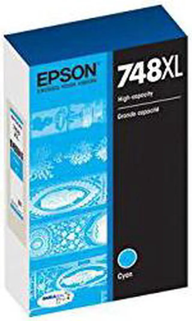 Alt view image 2 of 10 - Epson Durabrite Pro 748 Ink Cartridge - Cyan